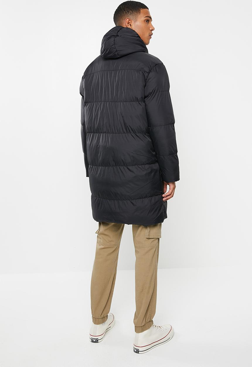Brave Soul - Marvel longine puffer jacket - black