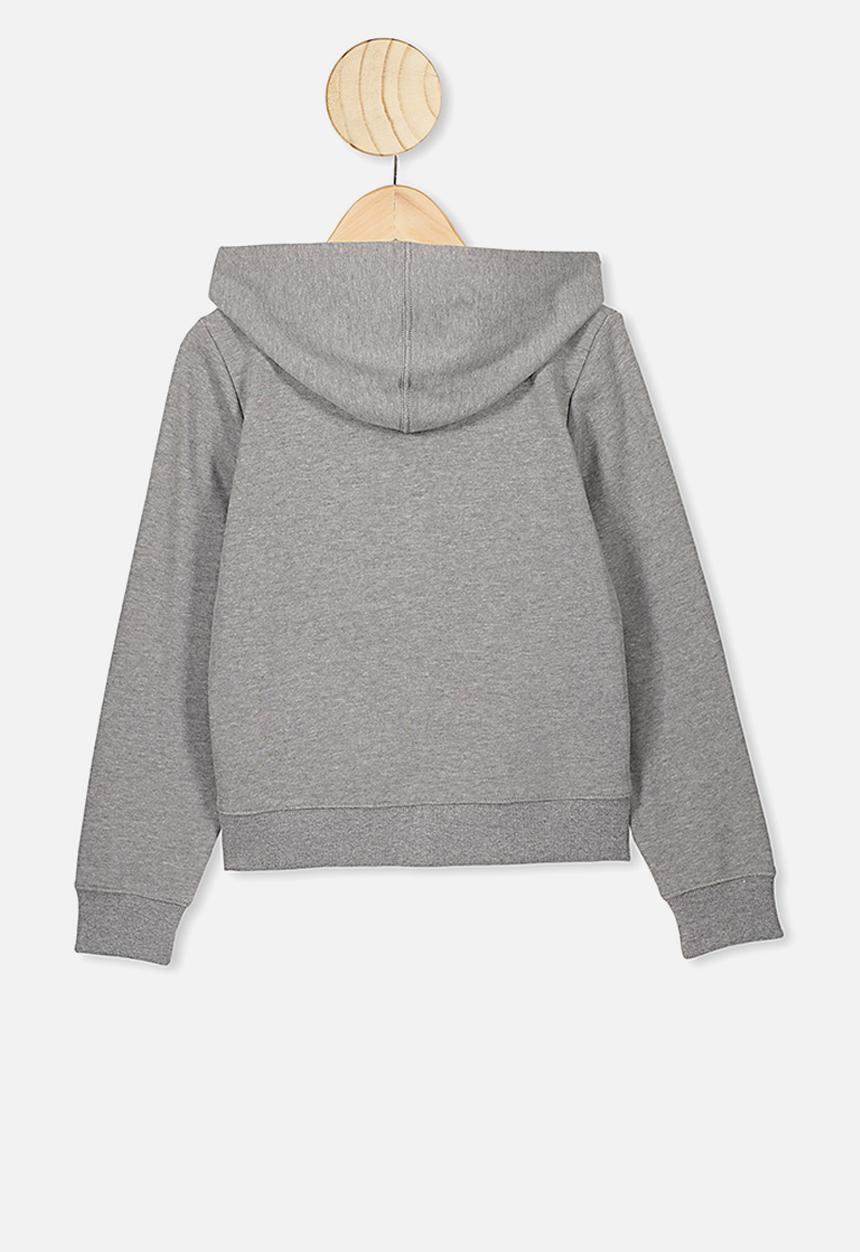 Free by Cotton On - Poppy zip through hoodie - grey