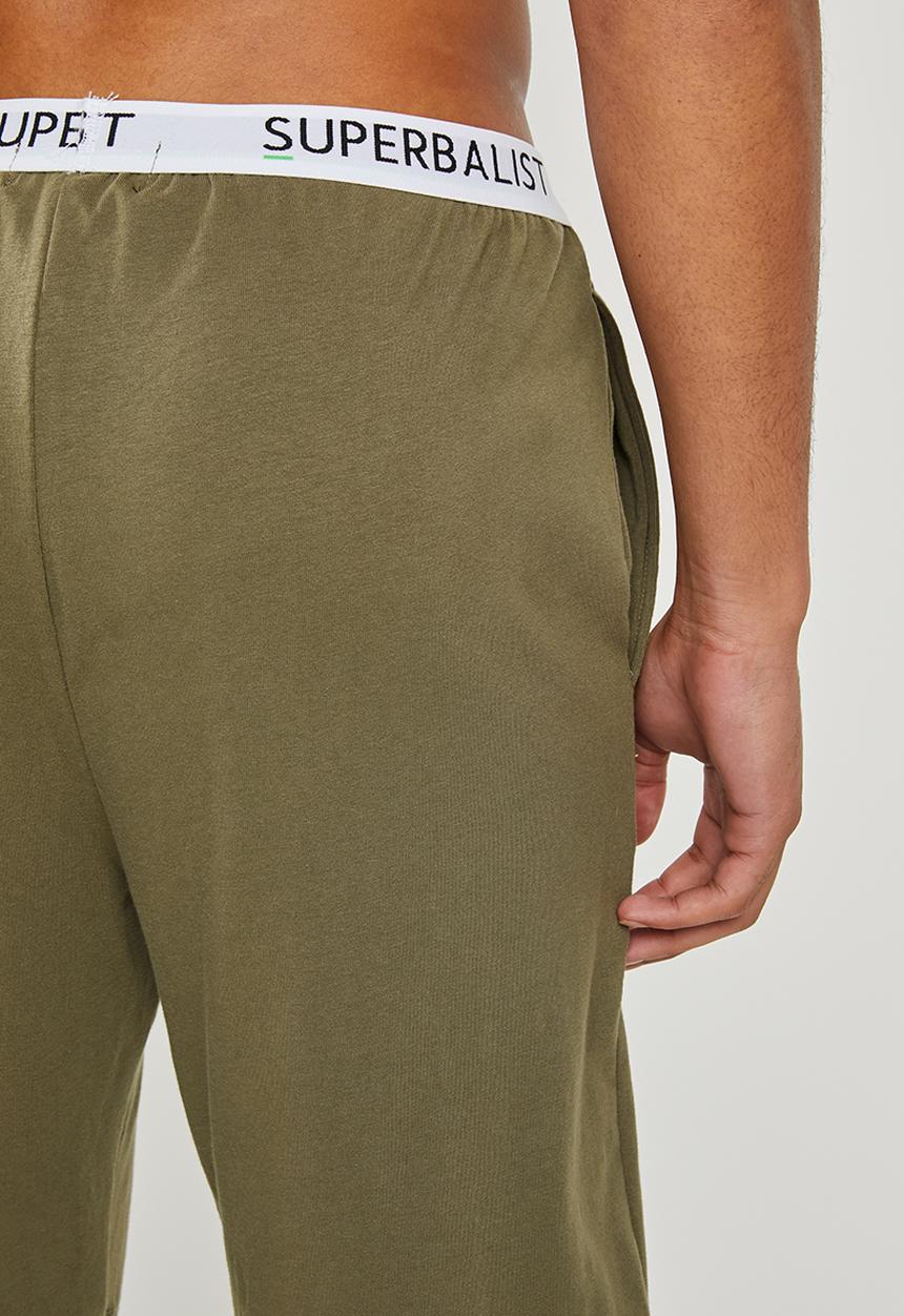 Superbalist - Knit slim fit lounge shorts - khaki