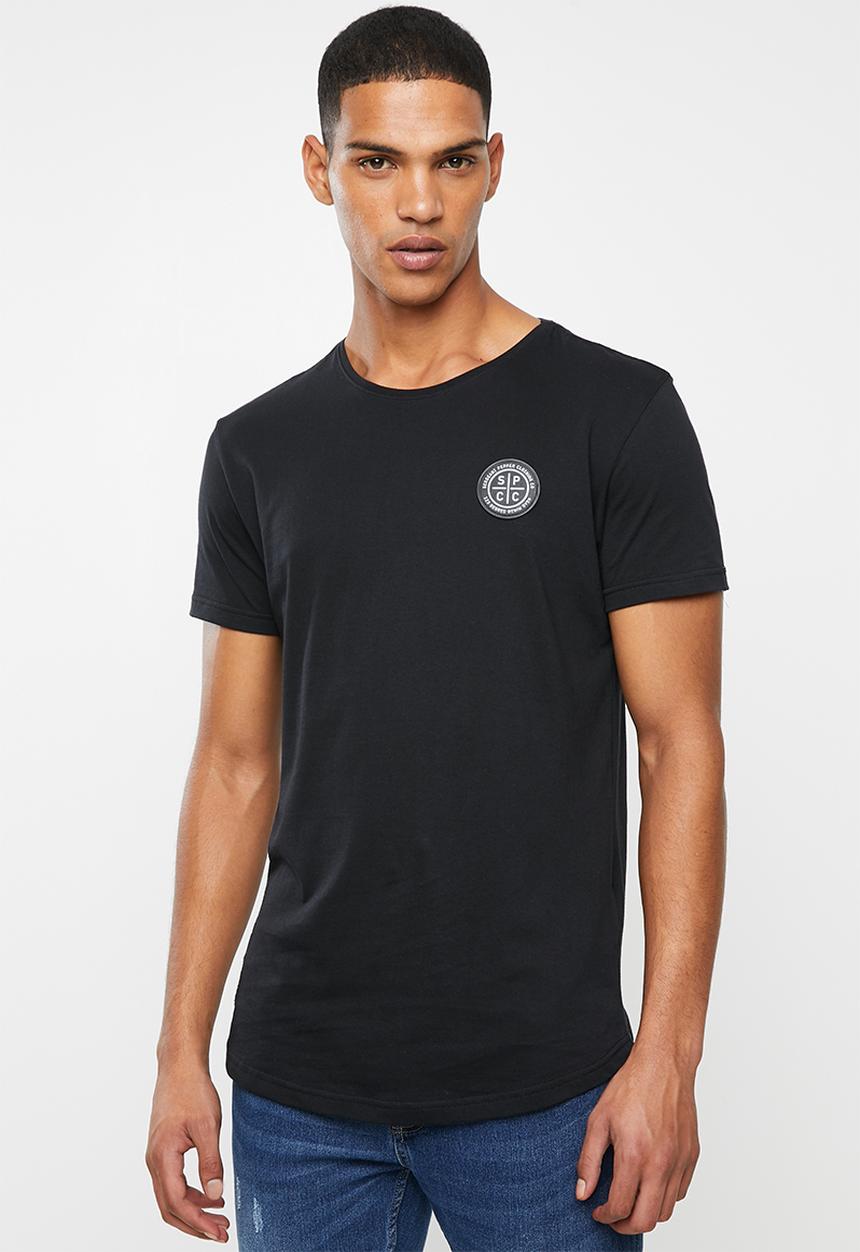S.P.C.C - Kapital scooped hem logo tee - black