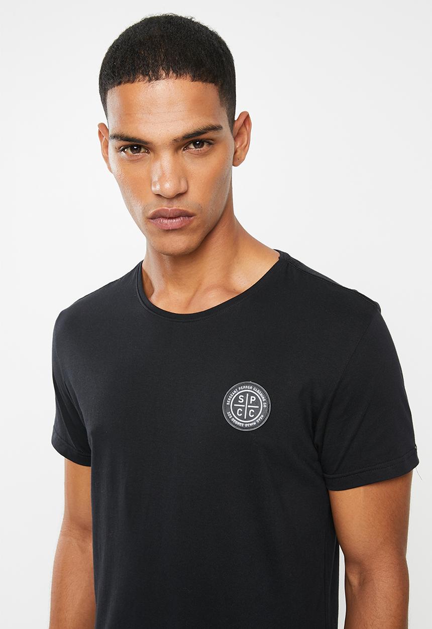 S.P.C.C - Kapital scooped hem logo tee - black