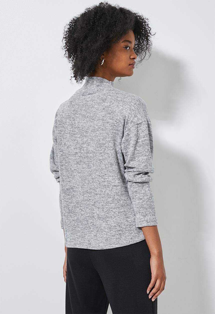 Superbalist - Soft touch poloneck - grey