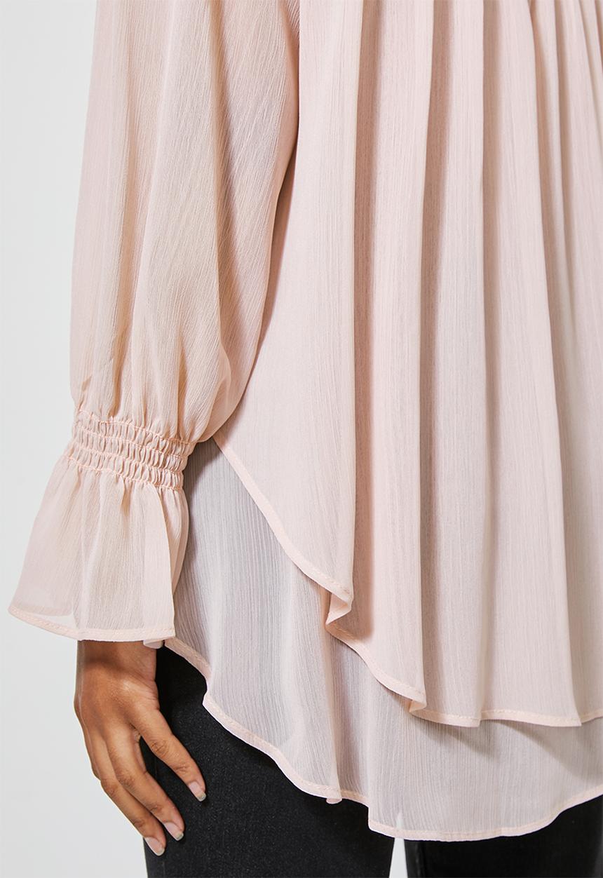 Superbalist - Double layer hi lo blouse - light pink