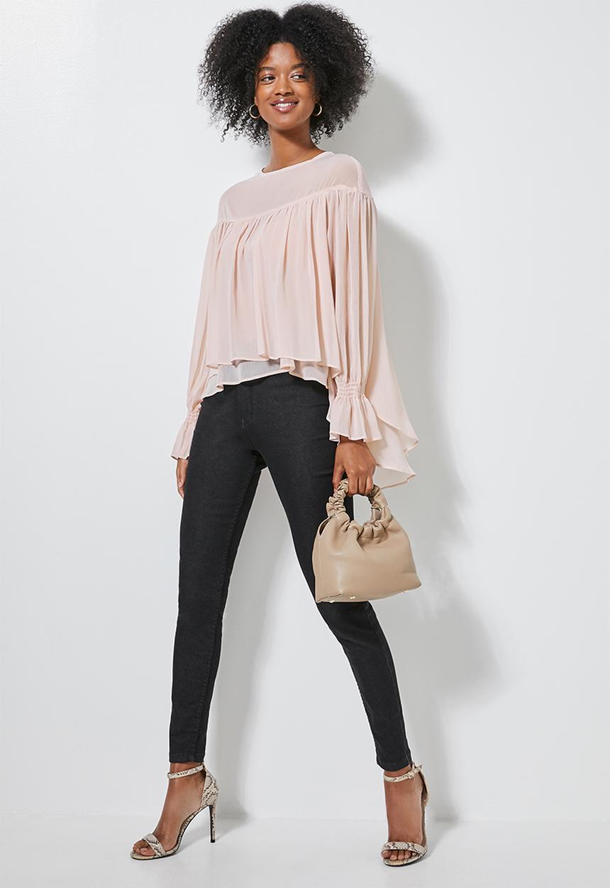 Superbalist - Double layer hi lo blouse - light pink