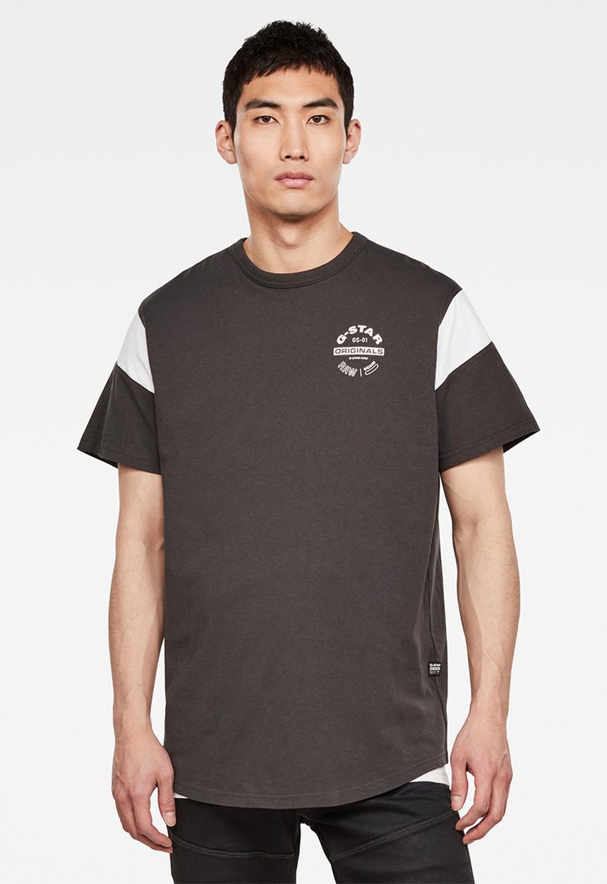 G-STAR - Sport panel originals logo tee - charcoal 