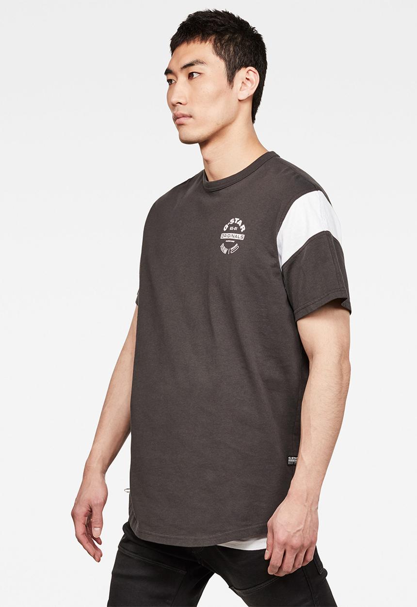 G-STAR - Sport panel originals logo tee - charcoal 