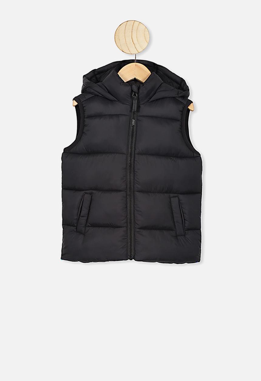 Cotton On - Billie puffer vest - black