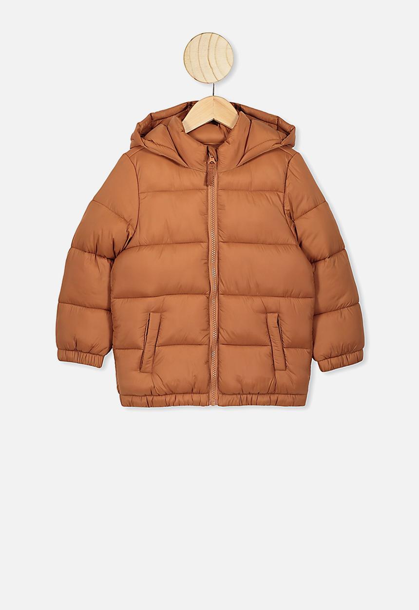Cotton On - Frankie puffer jacket - brown