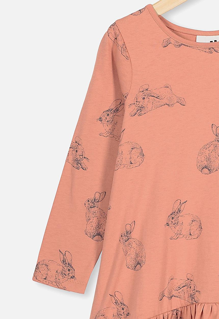 Cotton On - Joss long sleeve dress - dust storm