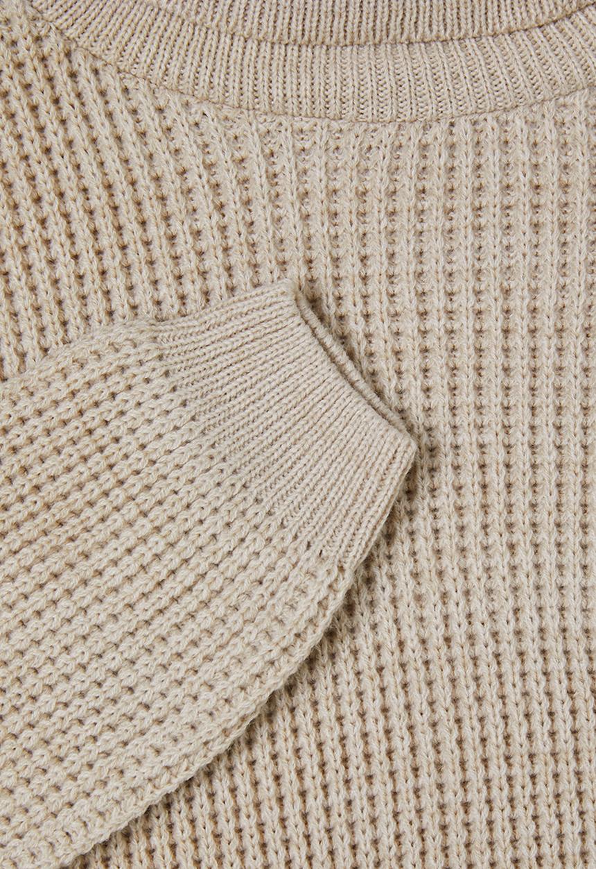 Superbalist - Chunky textured roll neck knit - neutral