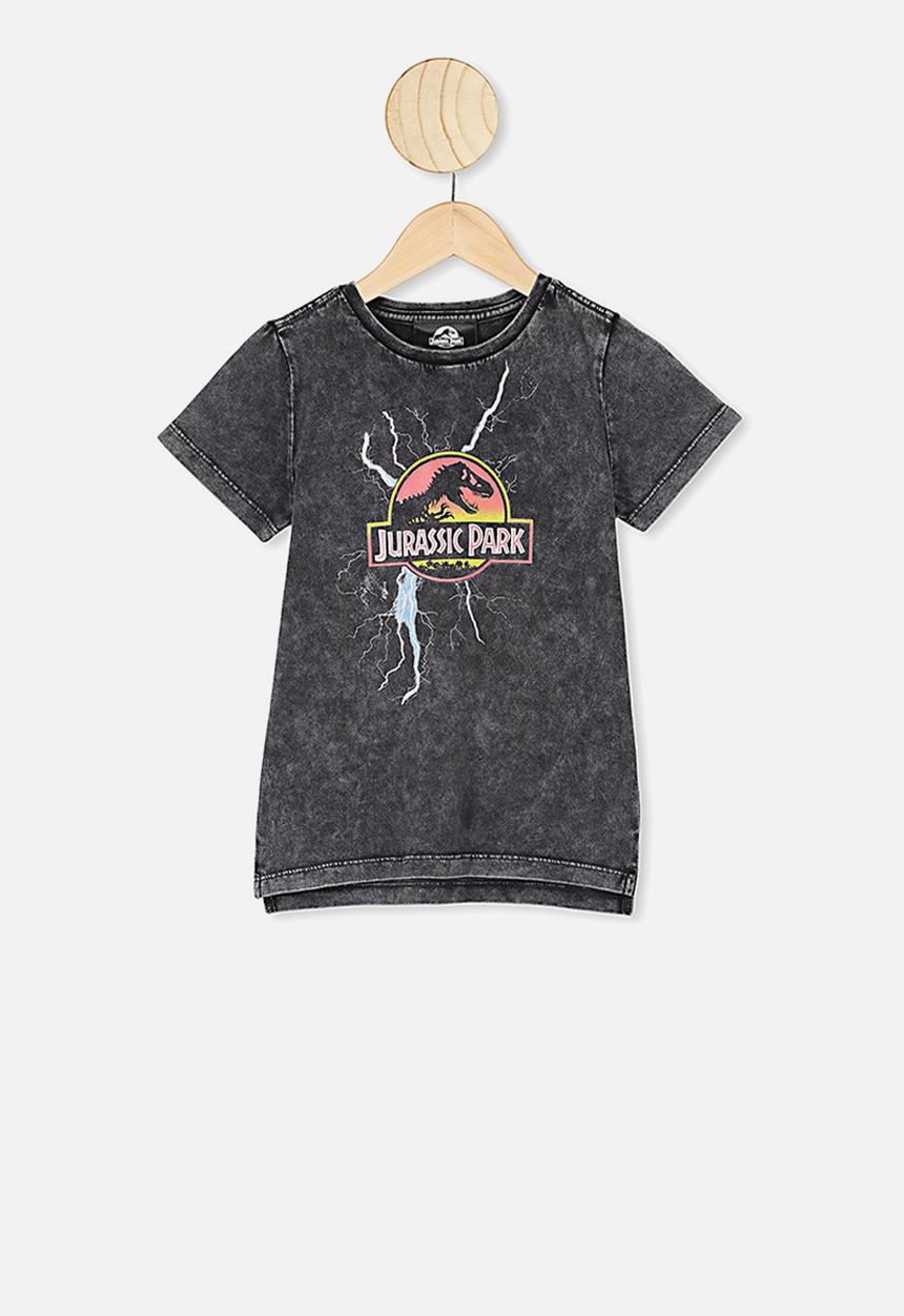 Cotton On - Short sleeve license1 tee - charcoal