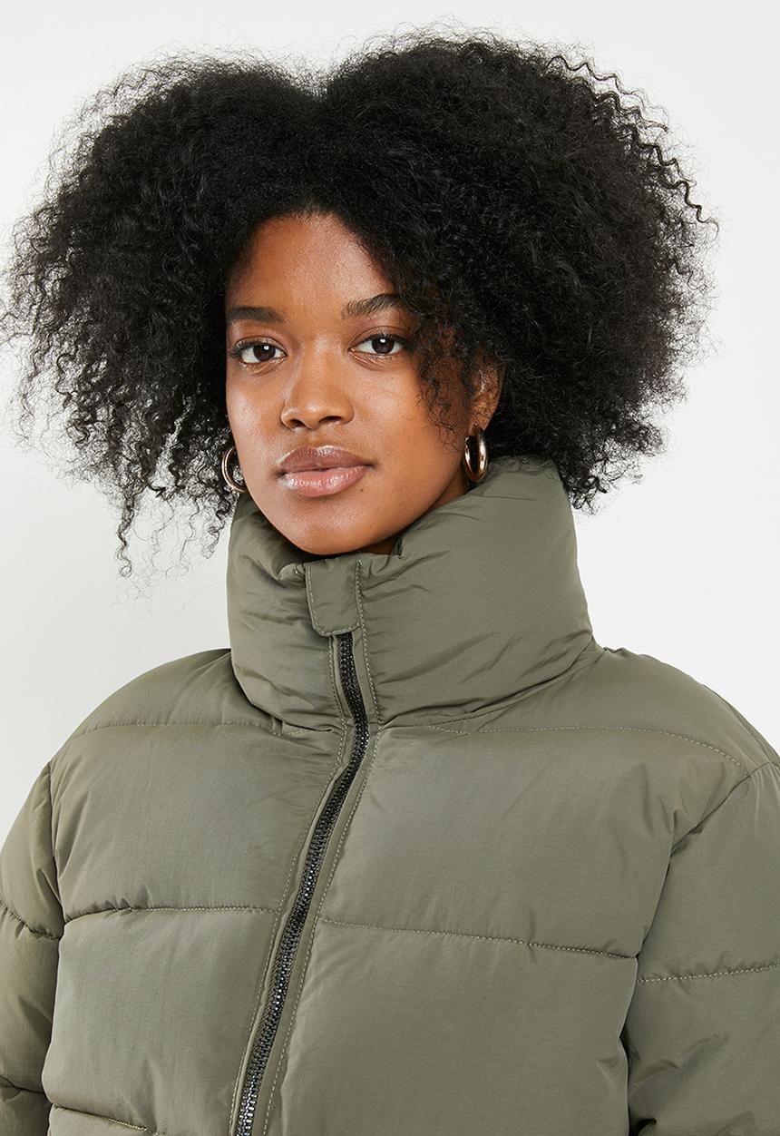 Glamorous - Padded puffer jacket - khaki