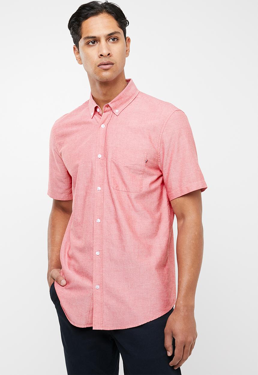 Cotton On - Vintage prep short sleeve shirt - pink