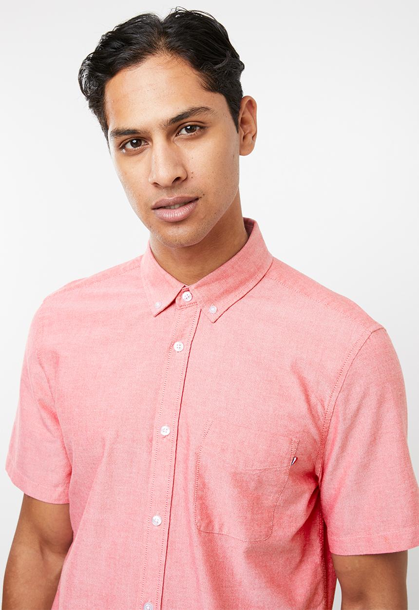 Cotton On - Vintage prep short sleeve shirt - pink