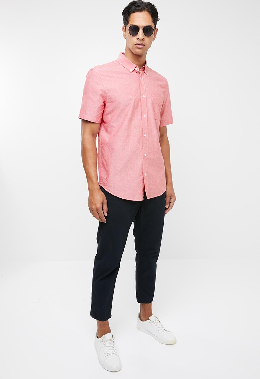 Cotton On - Vintage prep short sleeve shirt - pink