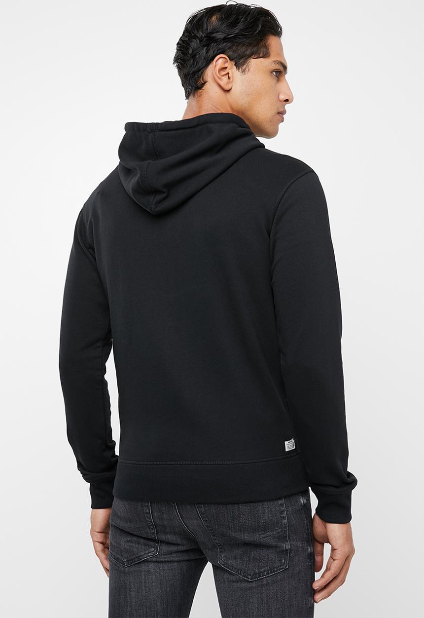 Diesel  - Brandon zip through sweat hoodie - black