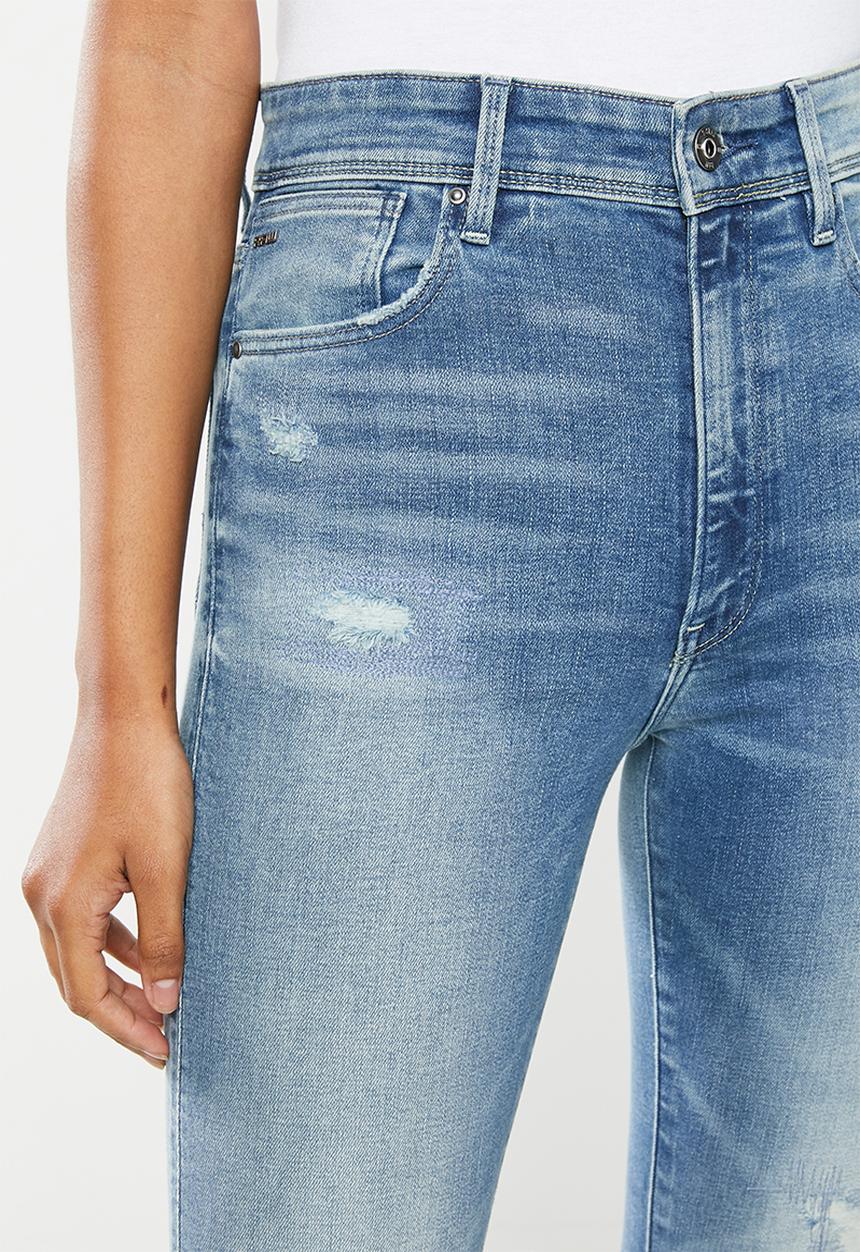 G-STAR - Kafey ultra high ripped skinny - blue