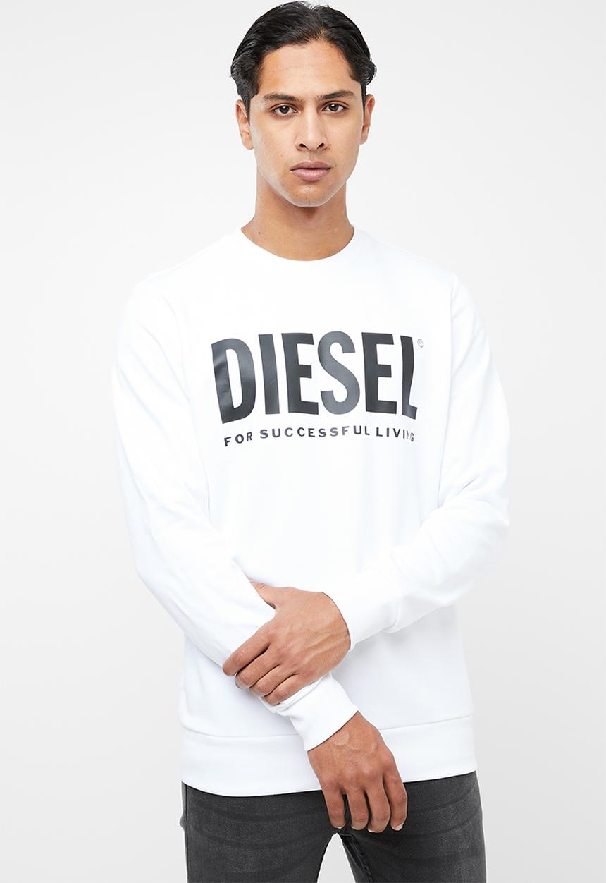 Diesel  - S-gir division logo sweater - white