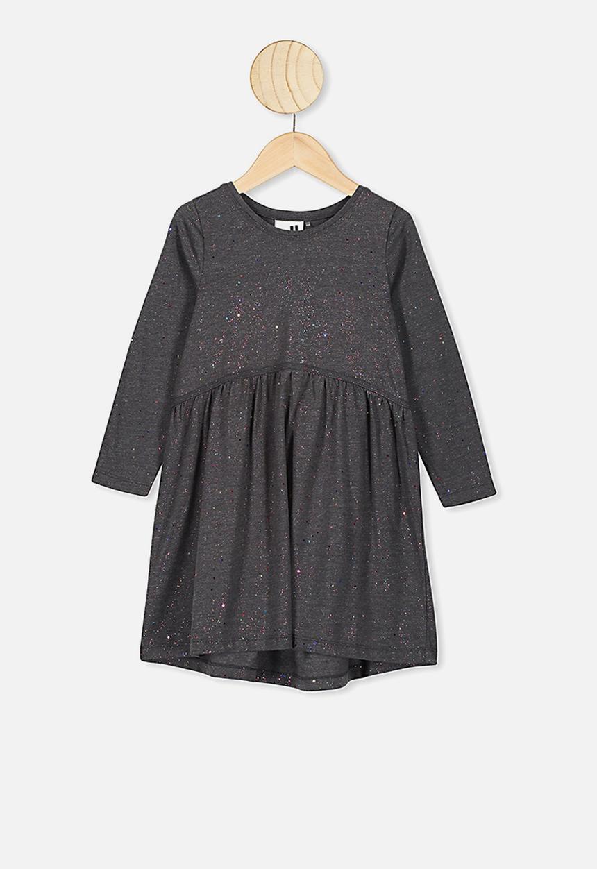 Cotton On - Freya long sleeve dress - black 