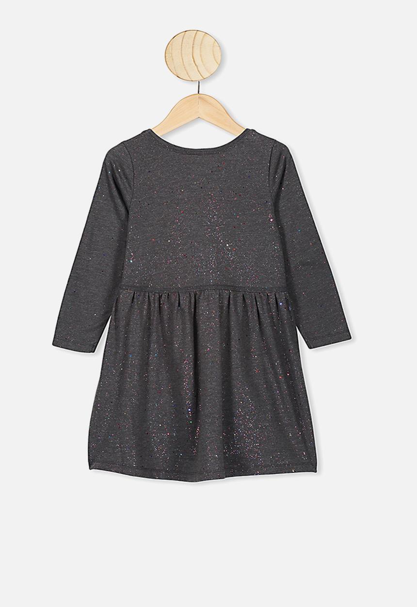 Cotton On - Freya long sleeve dress - black 
