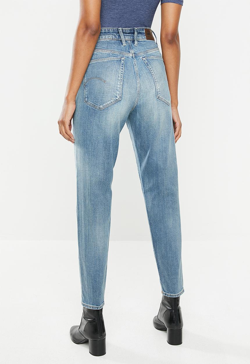 G-STAR - Janeh ultra high waist mom ankle - blue