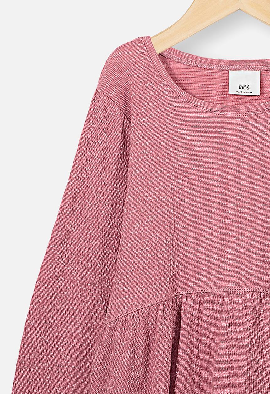 Cotton On - Freya long sleeve dress - pink 