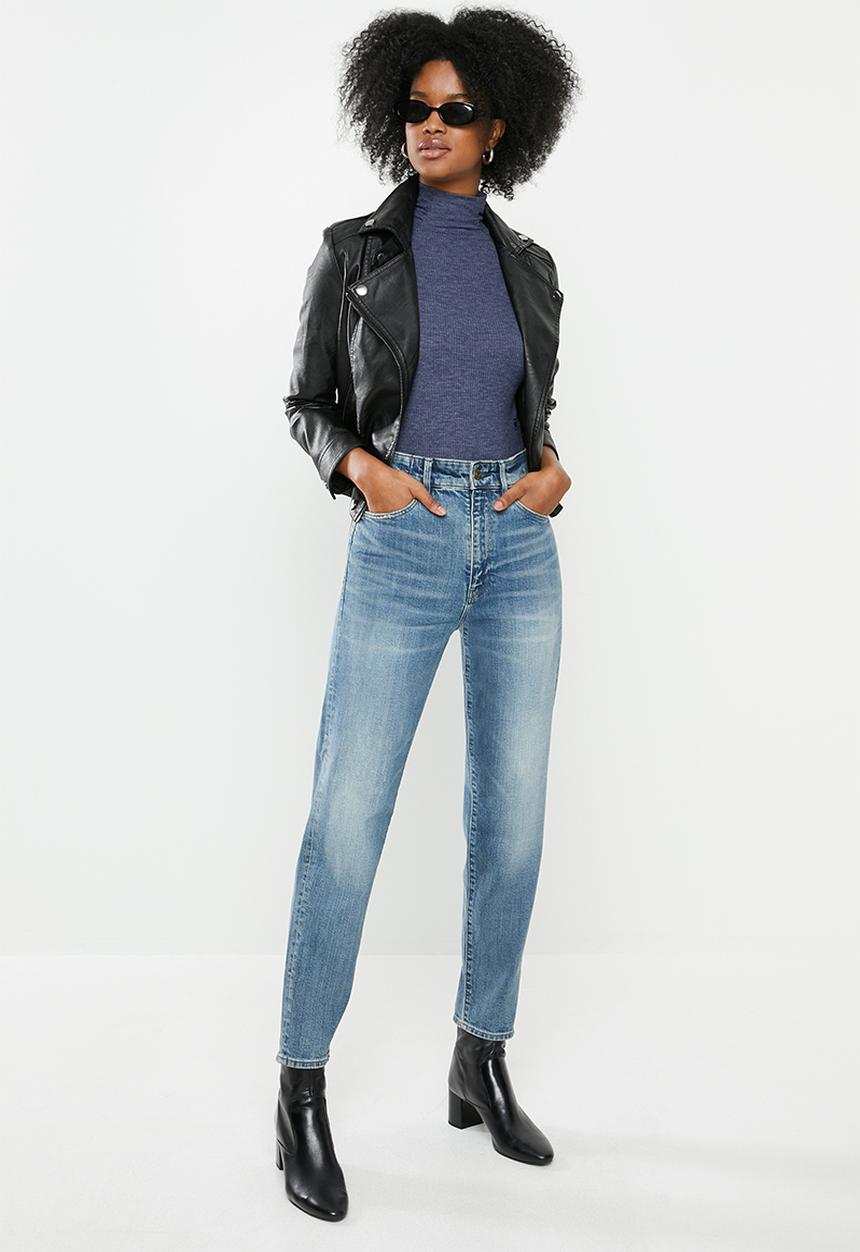 G-STAR - Janeh ultra high waist mom ankle - blue