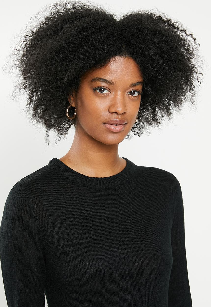 Brave Soul - Knitted maxi dress - black