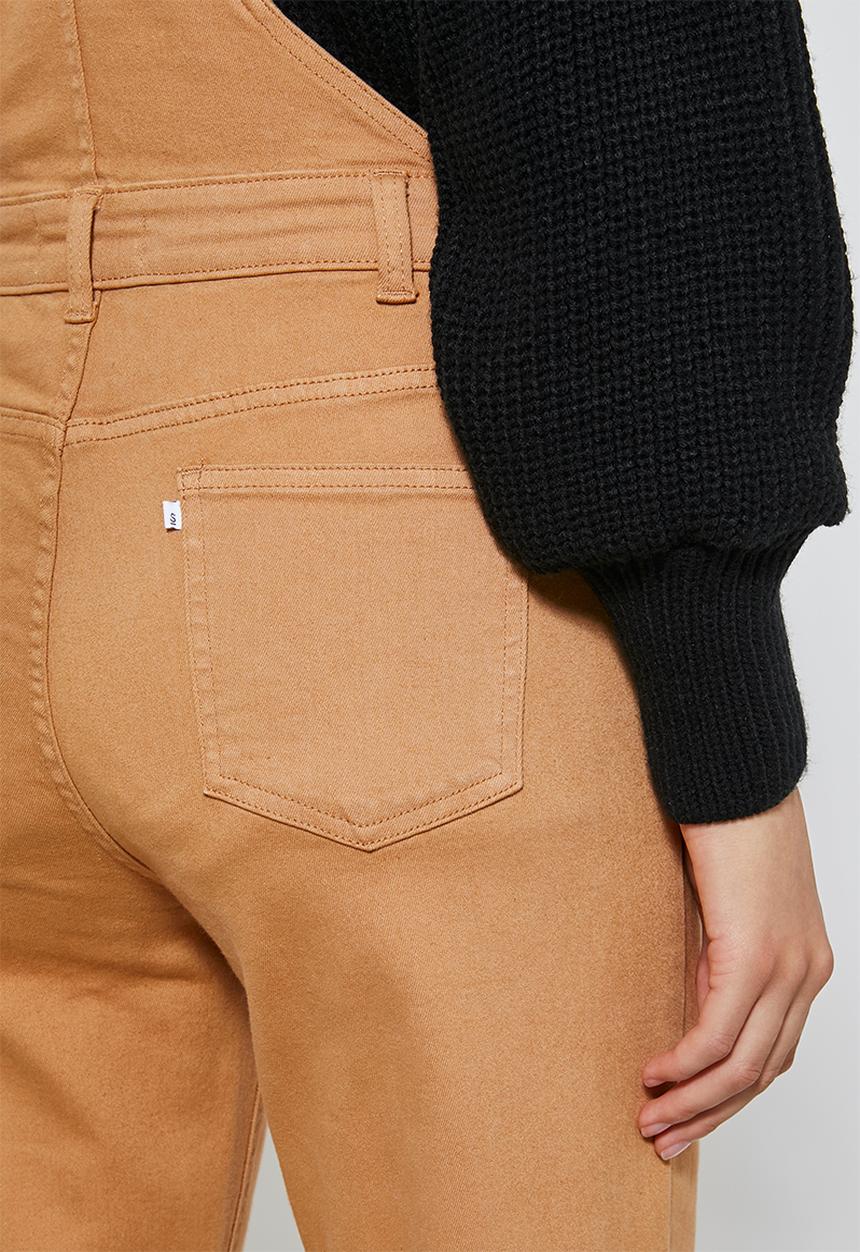Superbalist - Tapered leg dungaree - tan
