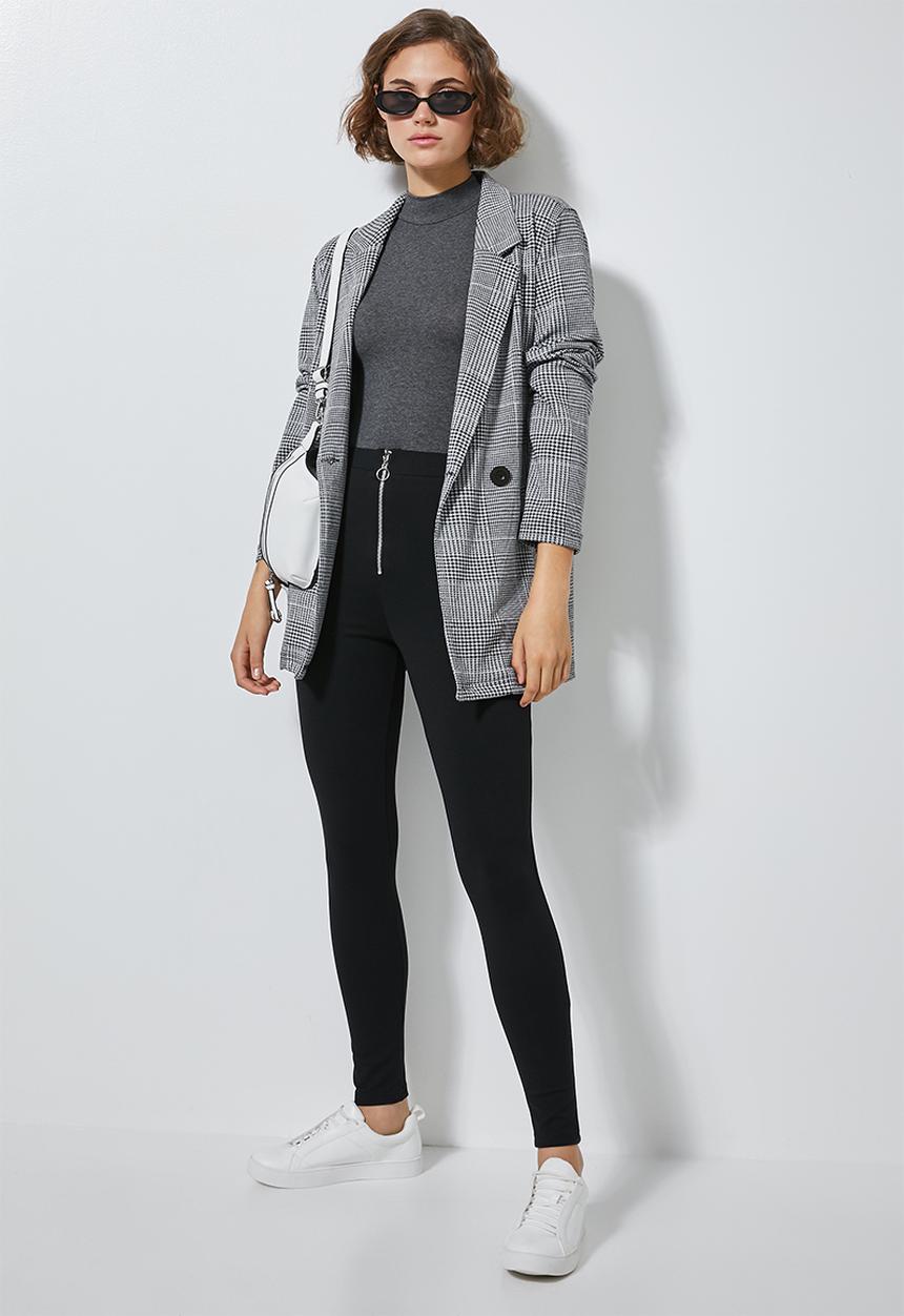Superbalist - Zip detail tregging - black