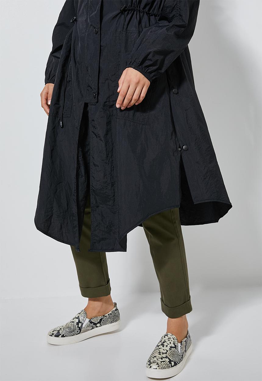 Superbalist - Longer length waterproof anorak - black