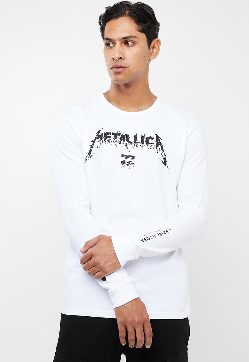 Billabong  - AI Metallica long sleeve tee - white