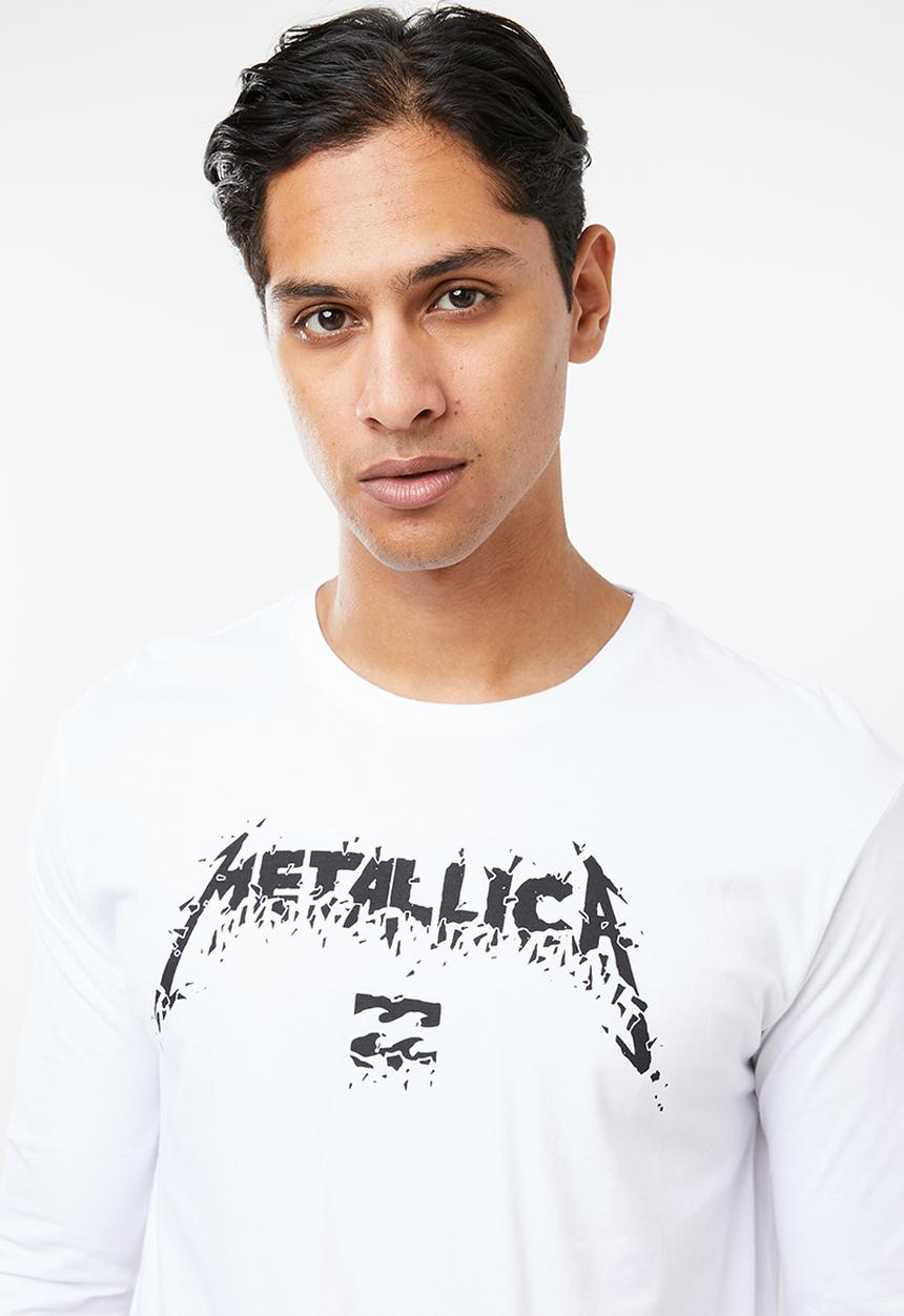 Billabong  - AI Metallica long sleeve tee - white