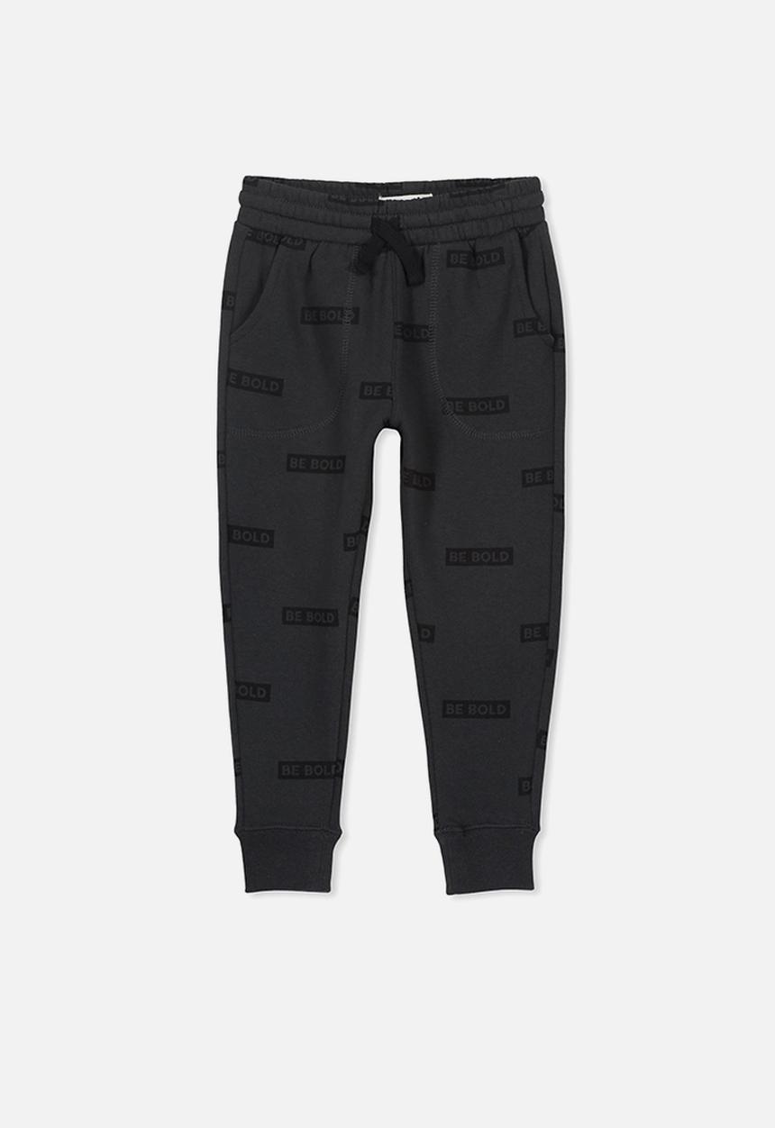 Cotton On - Heritage trackpant - black