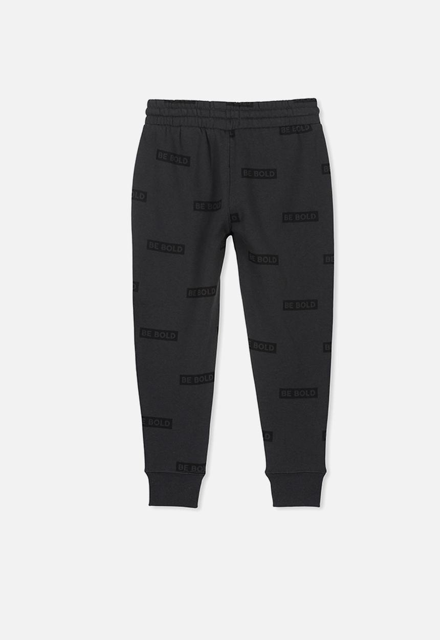 Cotton On - Heritage trackpant - black