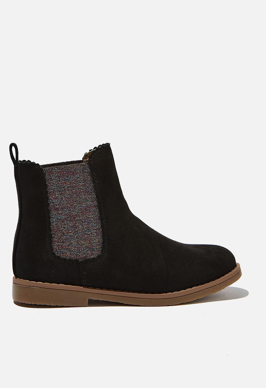 Cotton On - Scallop gusset boot - black