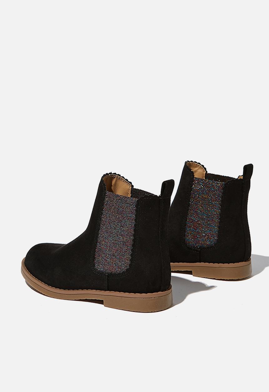 Cotton On - Scallop gusset boot - black