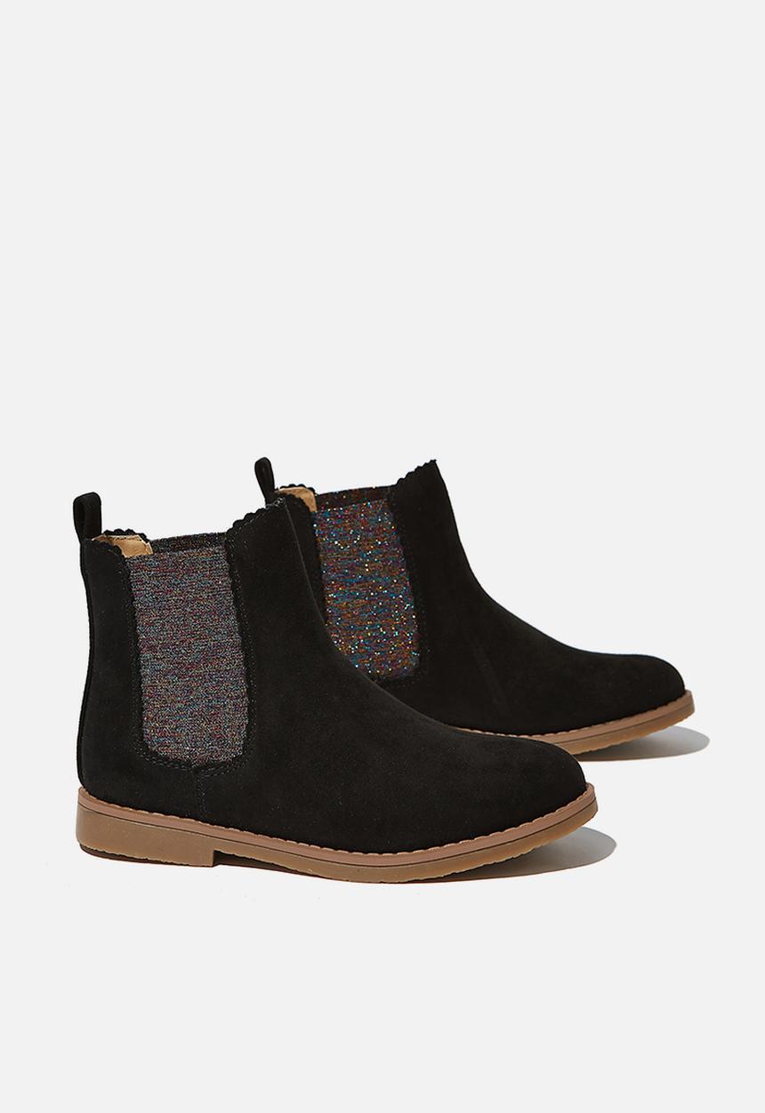 Cotton On - Scallop gusset boot - black
