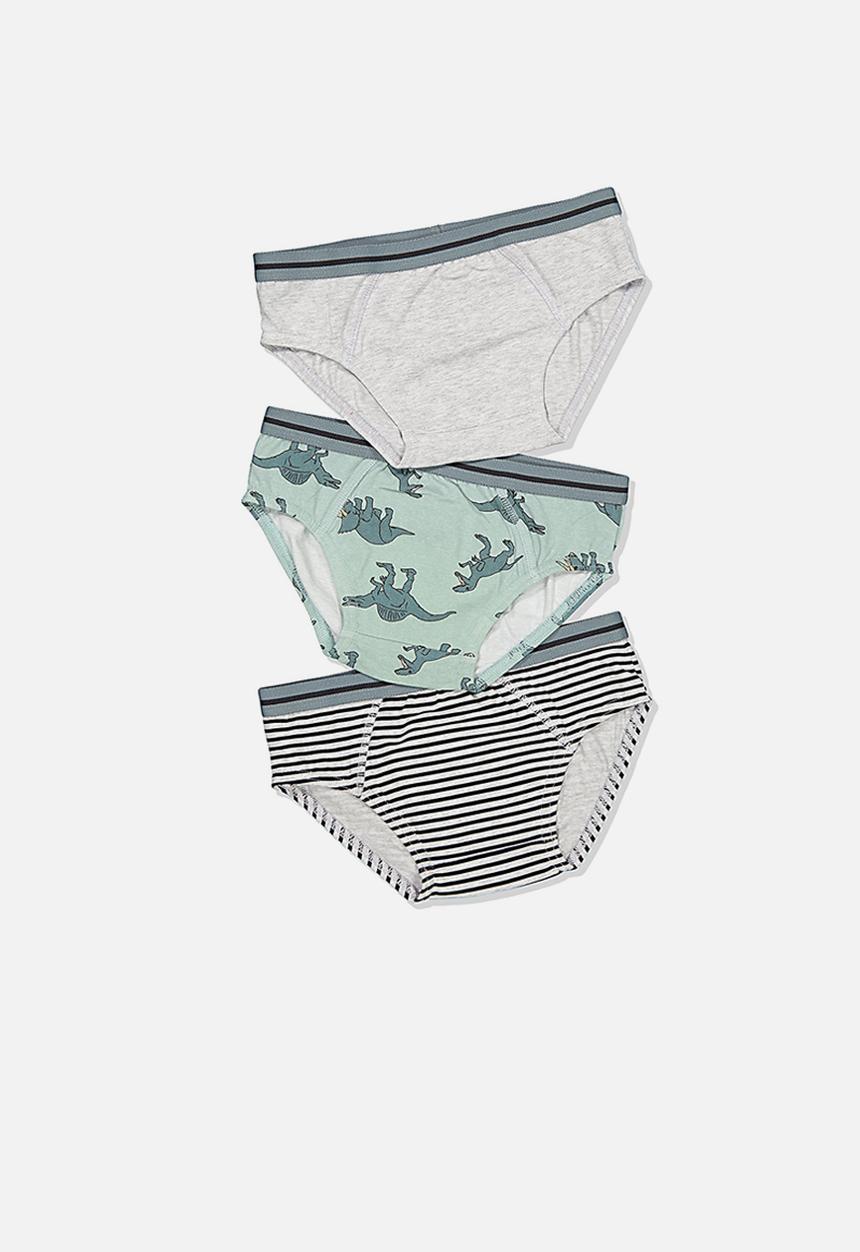 Cotton On - Boys 3 pack brief - multi 