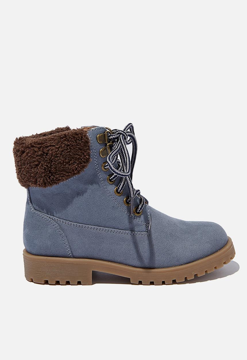 Cotton On - Trekker hiking boot -  navy