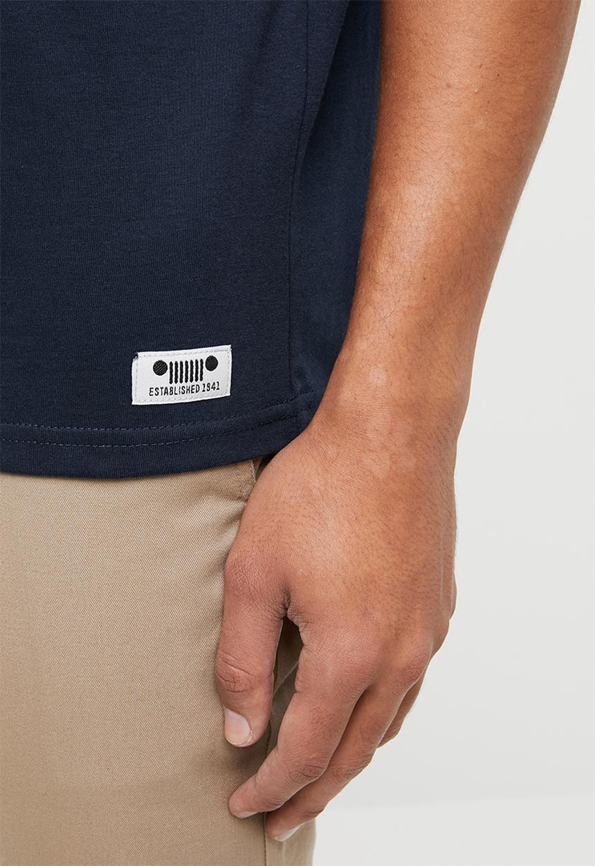 JEEP - Large logo short sleeve tee - navy