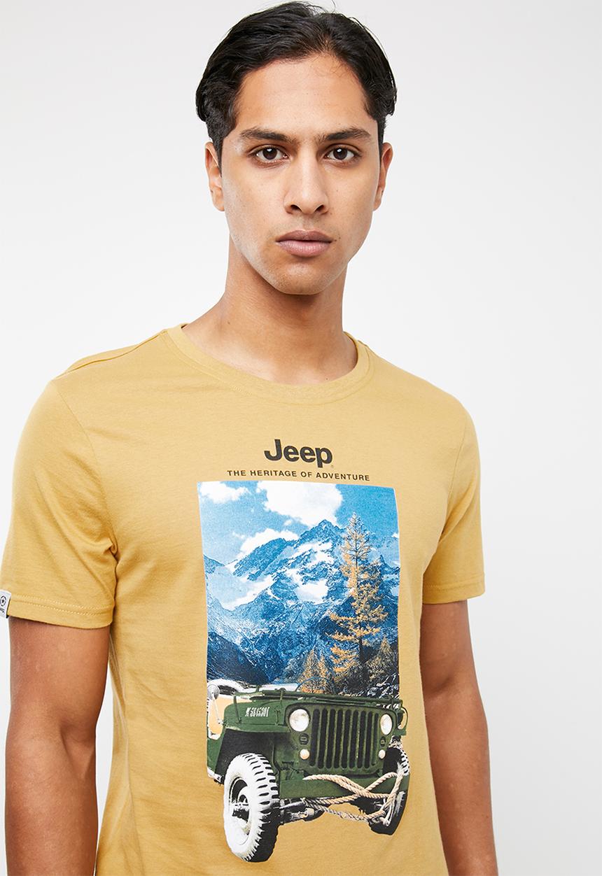 JEEP - Motor short sleeve tee - ochre