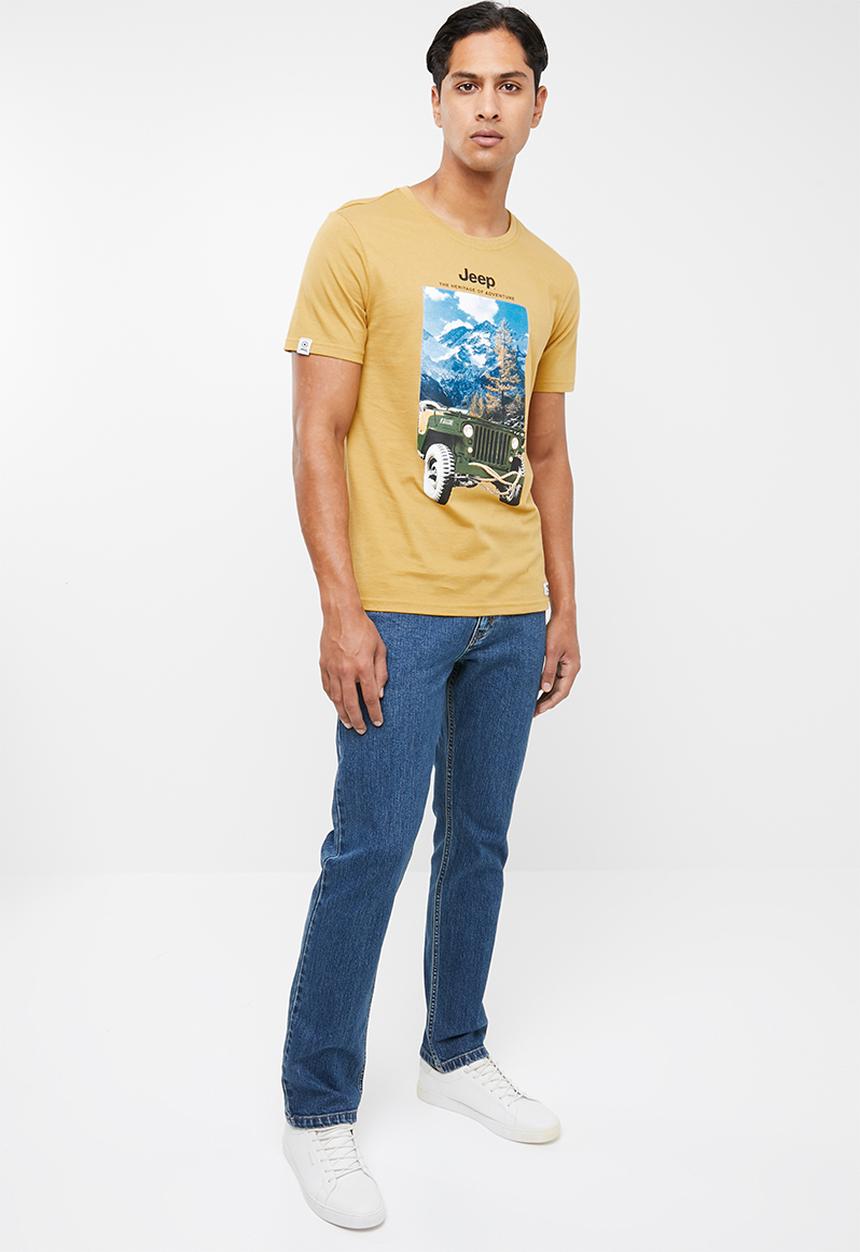 JEEP - Motor short sleeve tee - ochre
