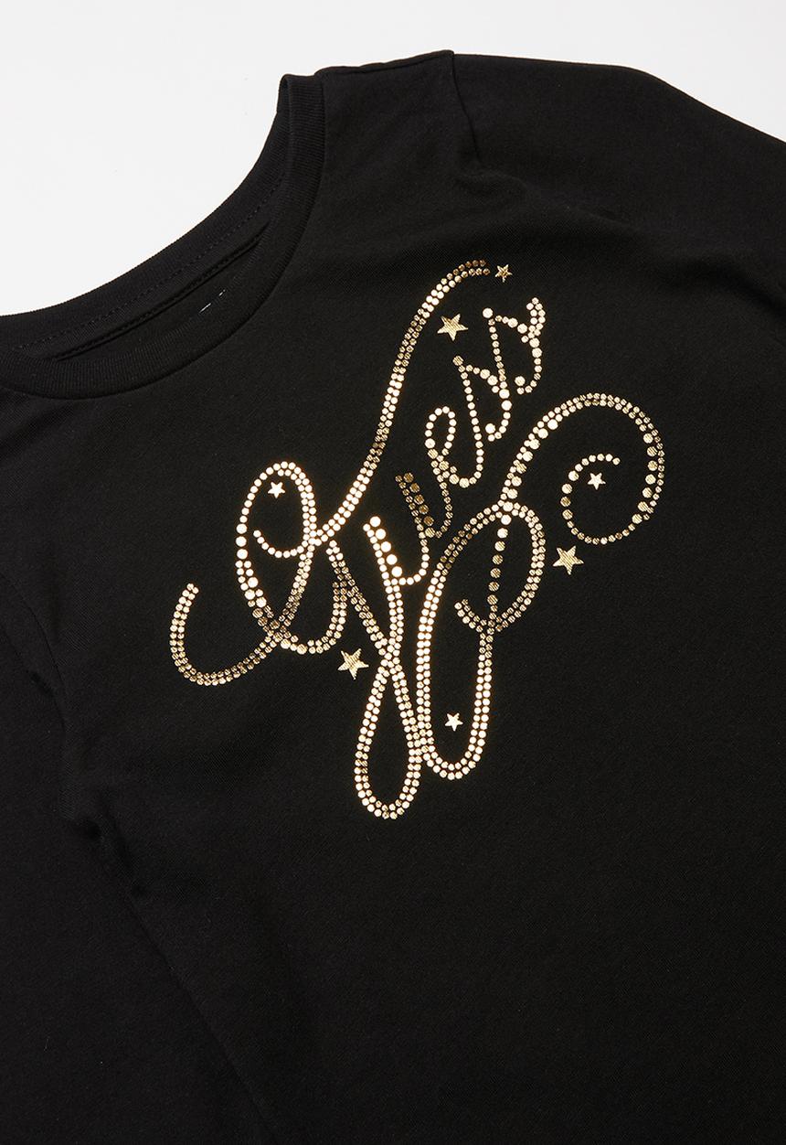 GUESS - Long sleeve cassy script tee - black