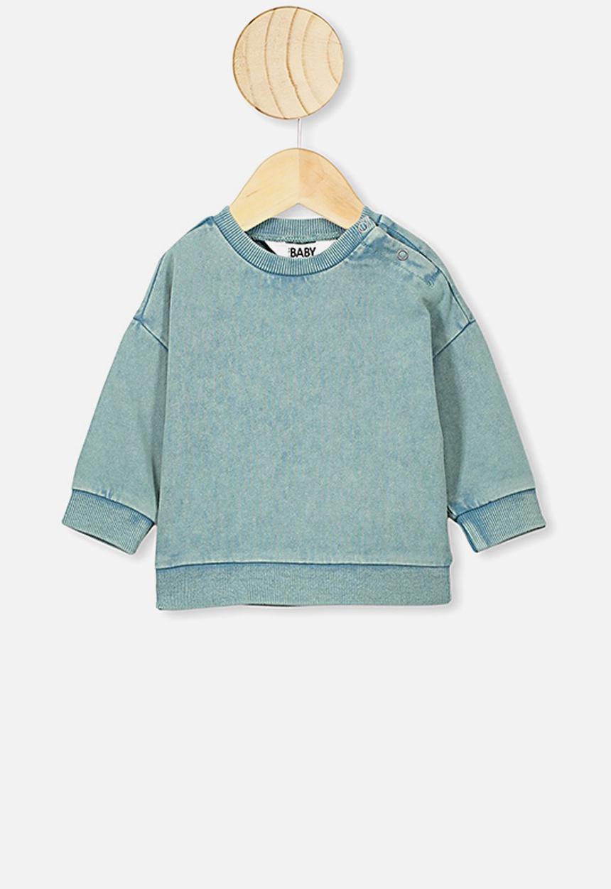 Cotton On - Enzo drop shoulder top - aqua dream