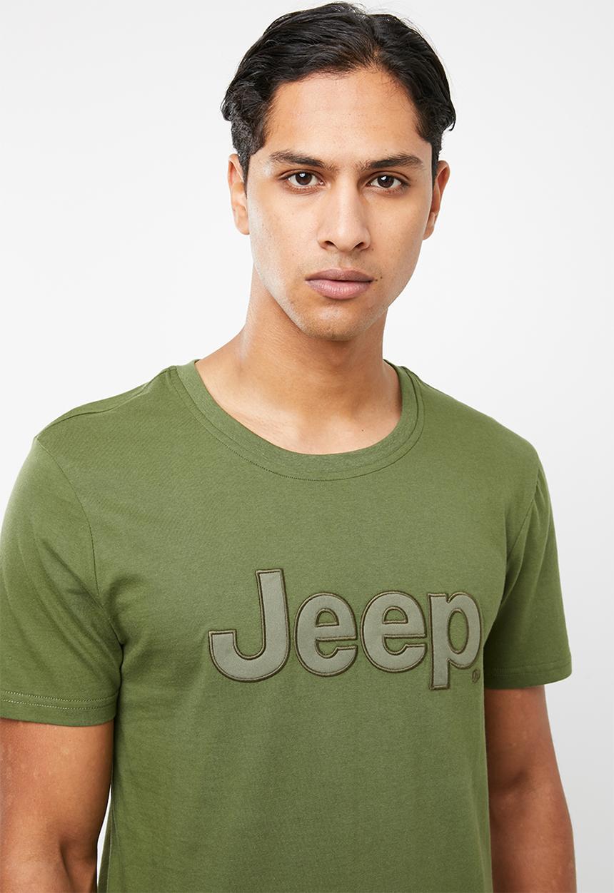 JEEP - Large logo short sleeve tee - fatigue