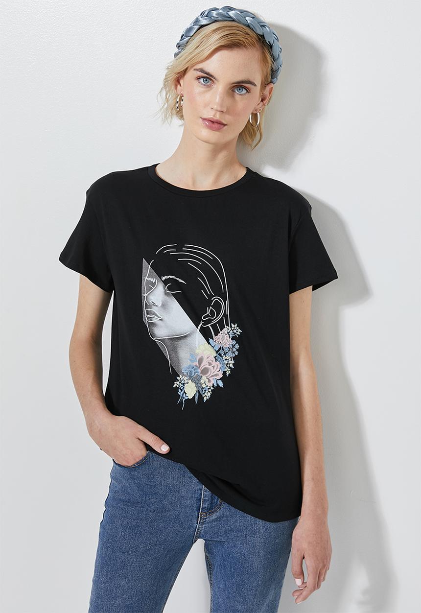 Superbalist - Printed tee - black