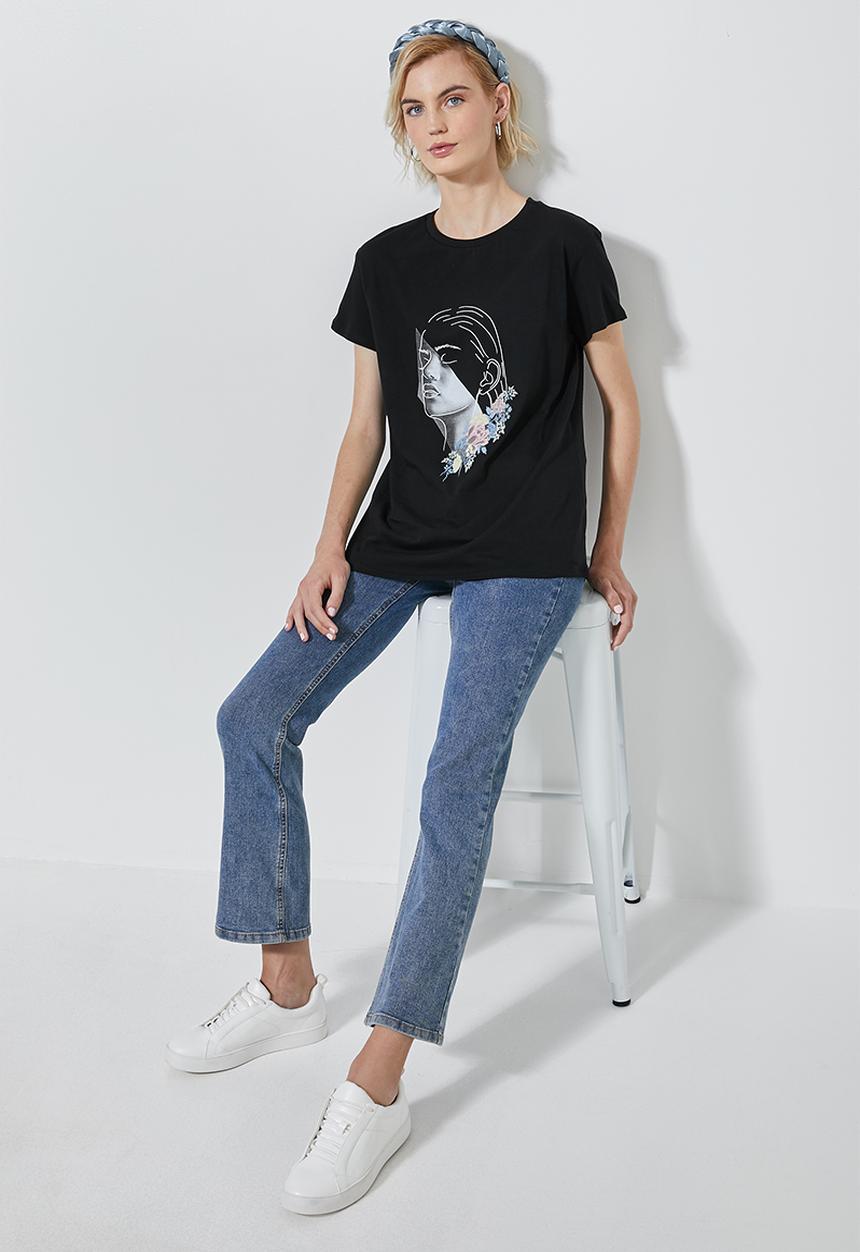 Superbalist - Printed tee - black