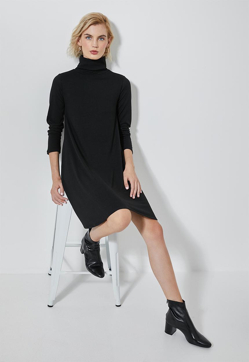 Superbalist - Cut & sew tunic dress - black