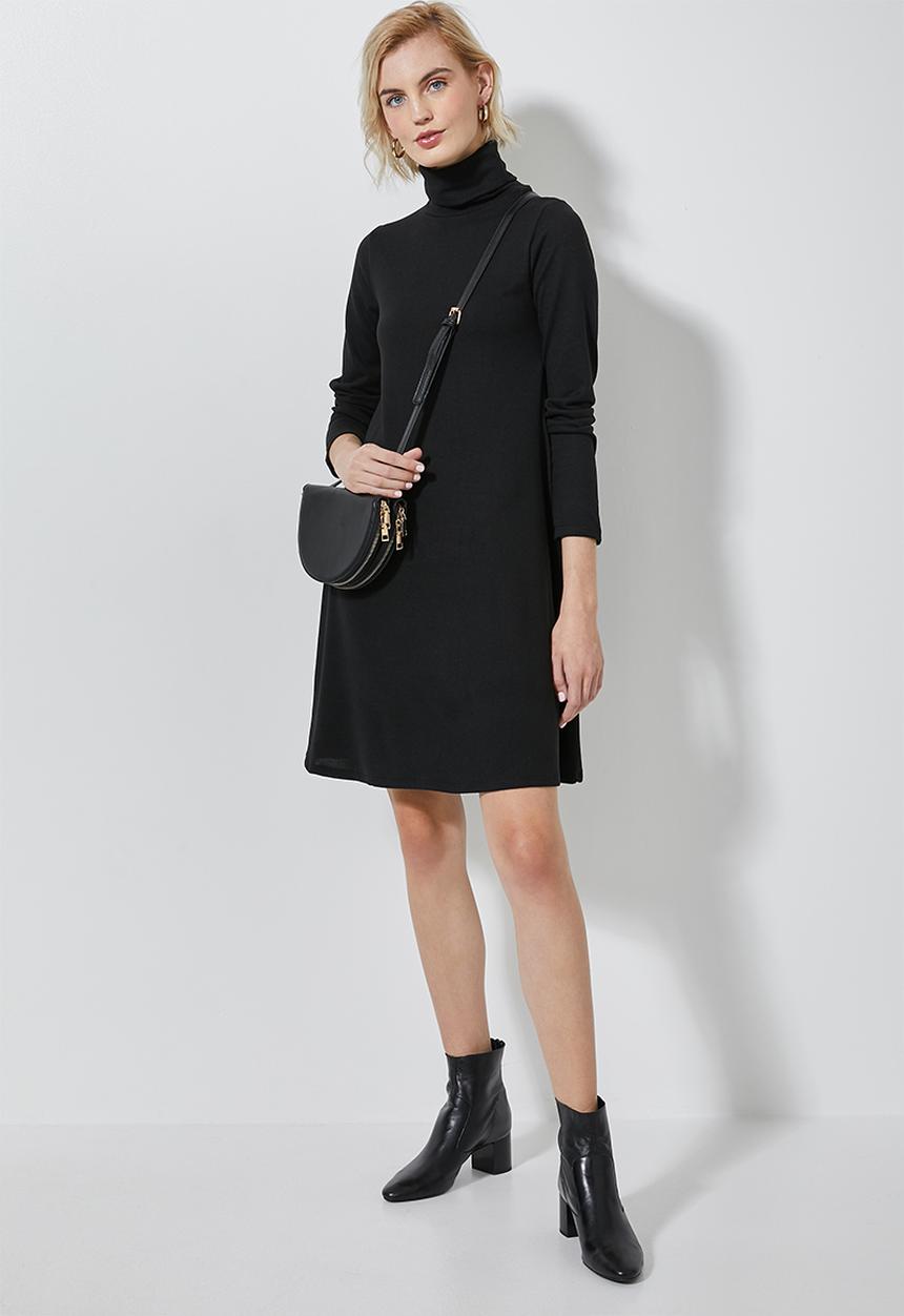 Superbalist - Cut & sew tunic dress - black